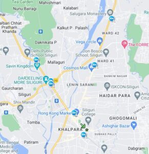 Gateway of Northeastern India-Siliguri Map | শিলিগুড়ির মানচিত্র