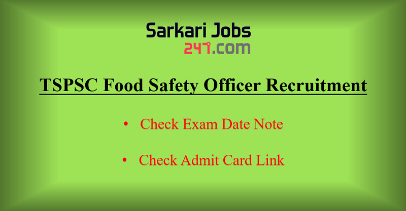 Telangana Food Safety Officer Notification 2020: Check Exam Date_30.1