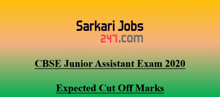 CBSE Junior Assistant Cut Off 2020: Check Expected Cut Off_30.1