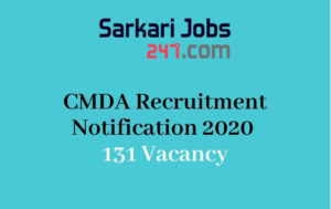 CMDA Recruitment Notification 2020 Out: Apply For Junior Asst._30.1