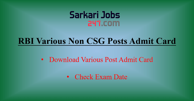 RBI Various Non CSG Posts Admit Card 2020 Out @ibpsonline.ibps.in_30.1