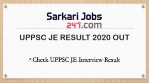 UPPSC Junior Engineer Result 2020 Out: Check Interview Result_30.1