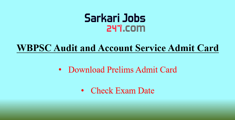 WBPSC Audit and Account Services Prelims Admit Card 2020 Out_30.1