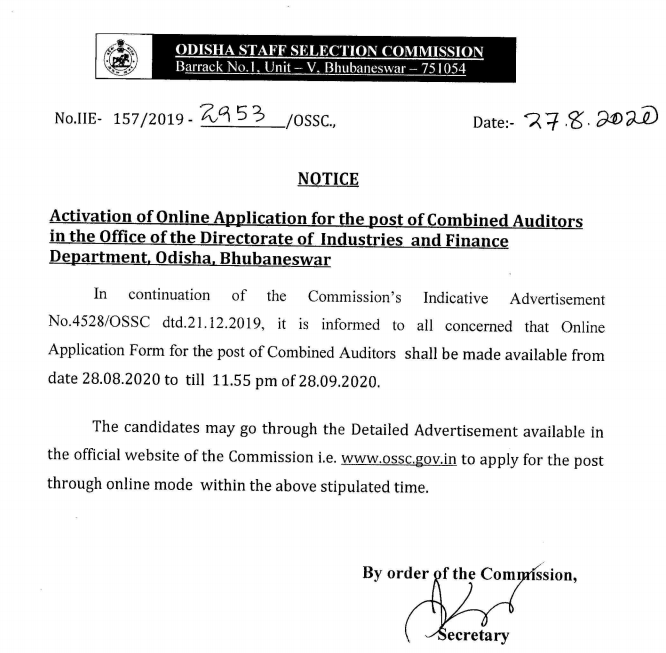 combined auditor ossc