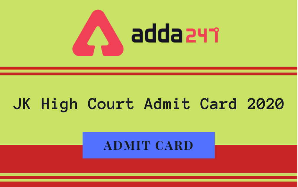 Jk High Court Admit Card Out Direct Link To Download Hall Ticket