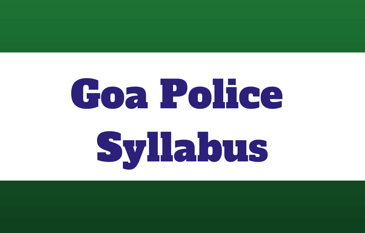Goa Police Syllabus (1)