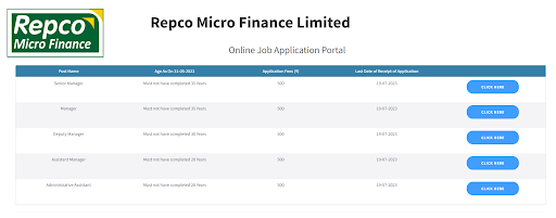 Repco Micro Finance Recruitment 2023-1