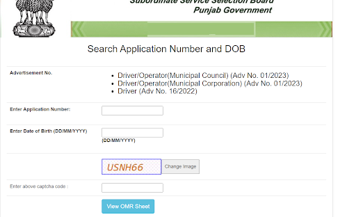 PSSSB Driver Answer Key 2023 Out, Download OMR Sheet 2 PSSSB Driver Answer Key 2023 - 2