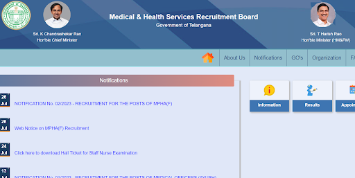 TS MHSRB Staff Nurse Hall Ticket 2023- 1