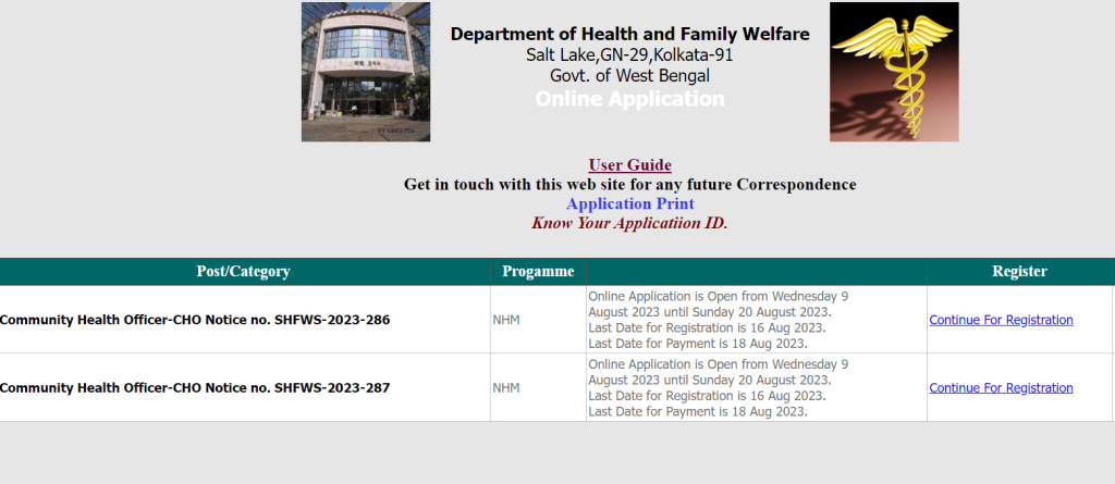 WBSHFWS CHO Recruitment 2023 Notification, Exam Date 5 WBSHFWS CHO Apply Online-3