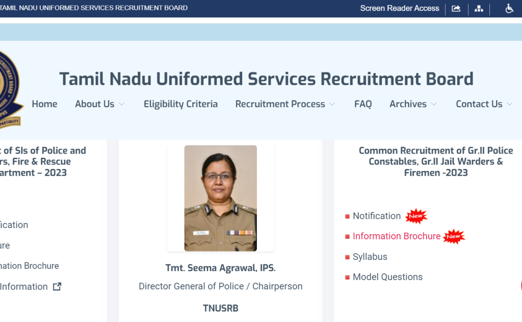 TNUSRB PC Apply Online 2023 Link Active, Application Dates 3 TNUSRB PC Apply Online-1