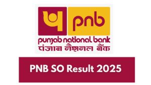 PNB SO Result 2025