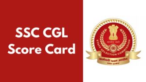 SSC CGL Score Card 2025