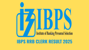IBPS RRB Clerk Result 2025, Prelims Result Download Link