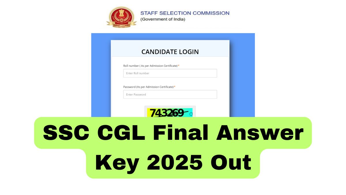 SSC CGL Final Answer Key 2025