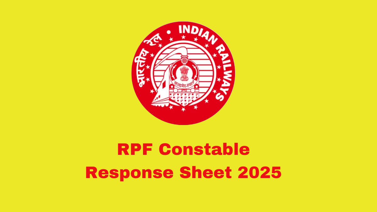 RPF Constable Response Sheet 2025