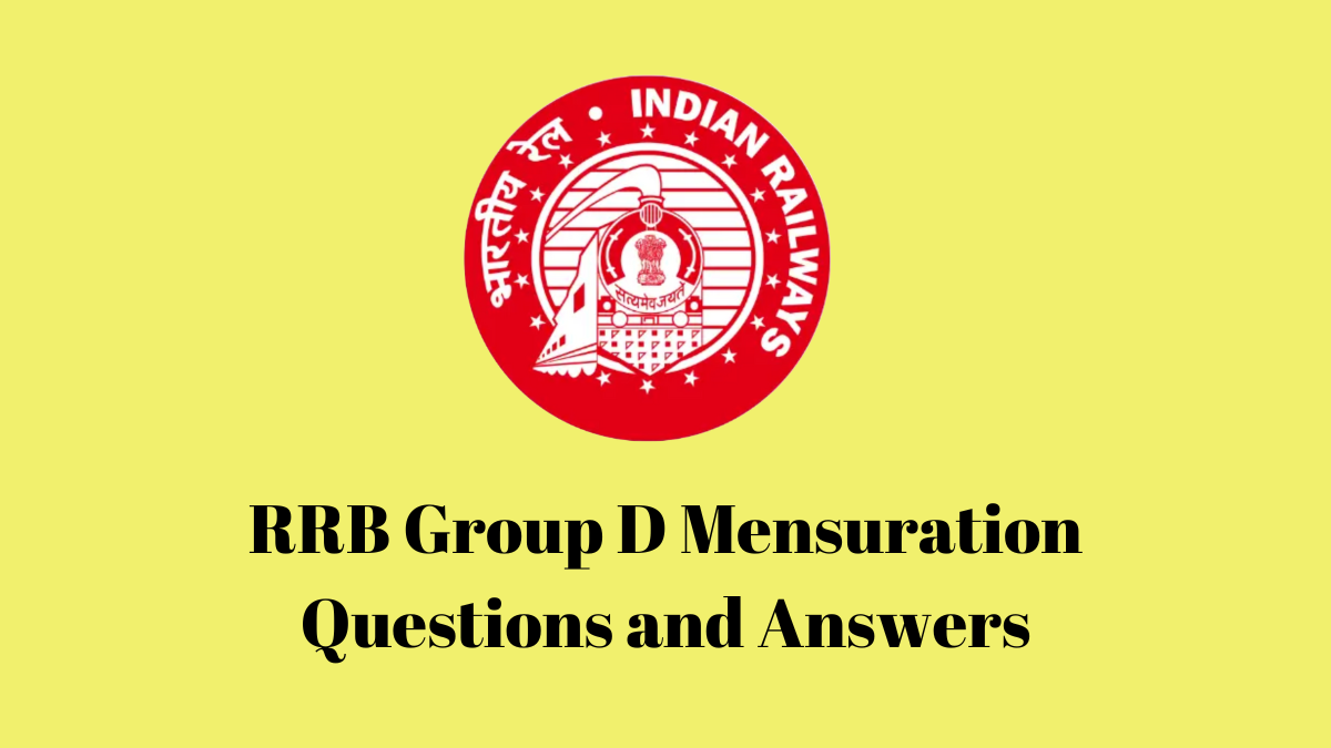 RRB Group D Mensuration Questions