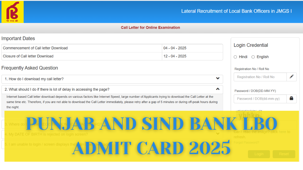 Punjab and Sind Bank LBO Admit Card 2025 (1)