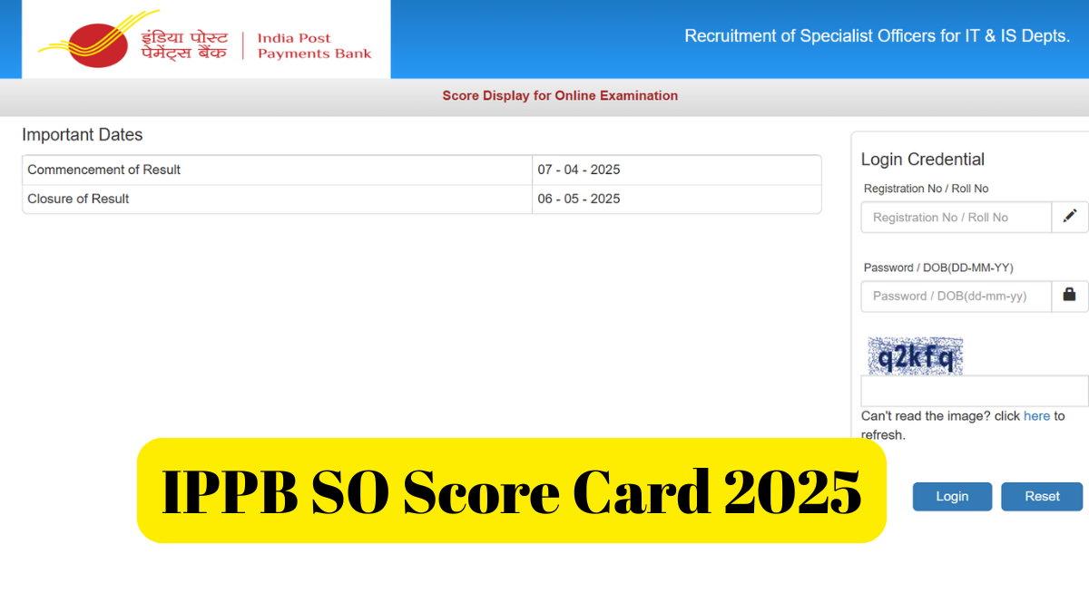IPPB SO Score Card 2025
