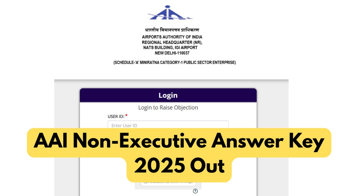 AAI Non-Executive Answer Key 2025 Out