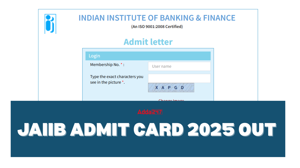 JAIIB Admit Card 2025