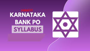 Karnataka Bank PO Syllabus 2025