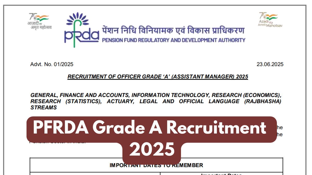 PFRDA Recruitment 2025