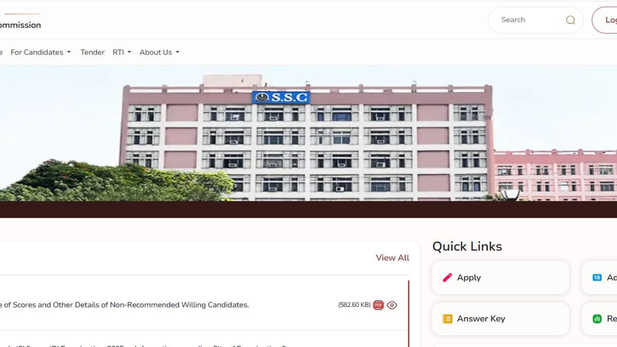 SSC Stenographer Admit Card 2025