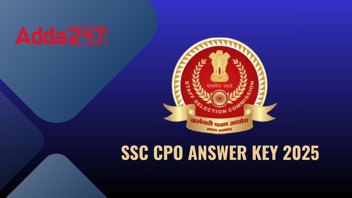 SSC CPO ANSWER KEY 2025