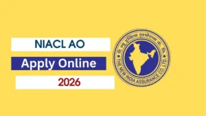 NIACL AO Apply Online 2026, Application Form Link and Fee