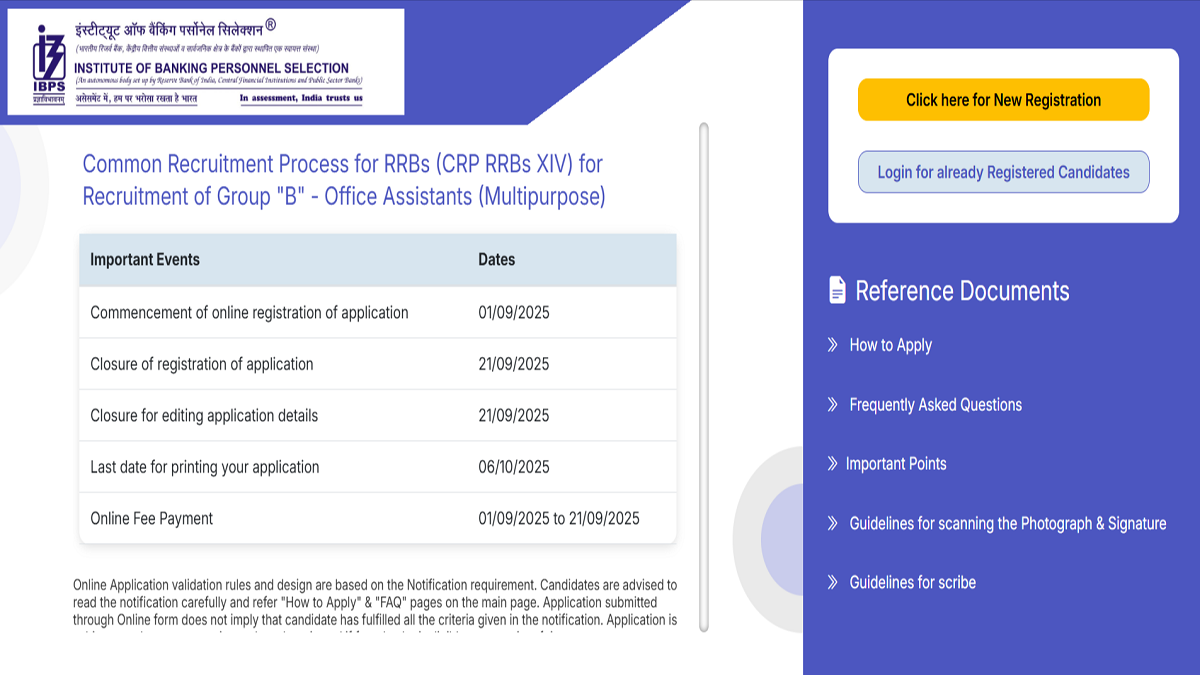 IBPS RRB Apply Online Link