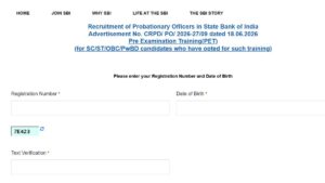 SBI PO PET Call Letter 2026 Out For SC, ST and PH Category Candidates, Check Download Link