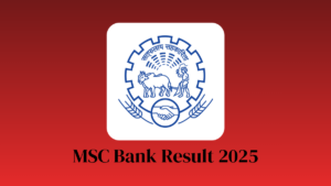 MSC Bank Result 2025