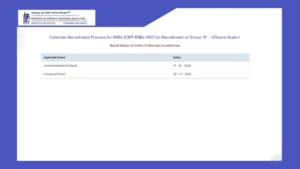 IBPS RRB PO Prelims Result 2025 Out, Officer Scale 1 Result and Marks