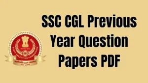 SSC CGL Previous Year Question Papers PDF