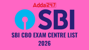 SBI CBO EXAM CENTRE LIST 2026