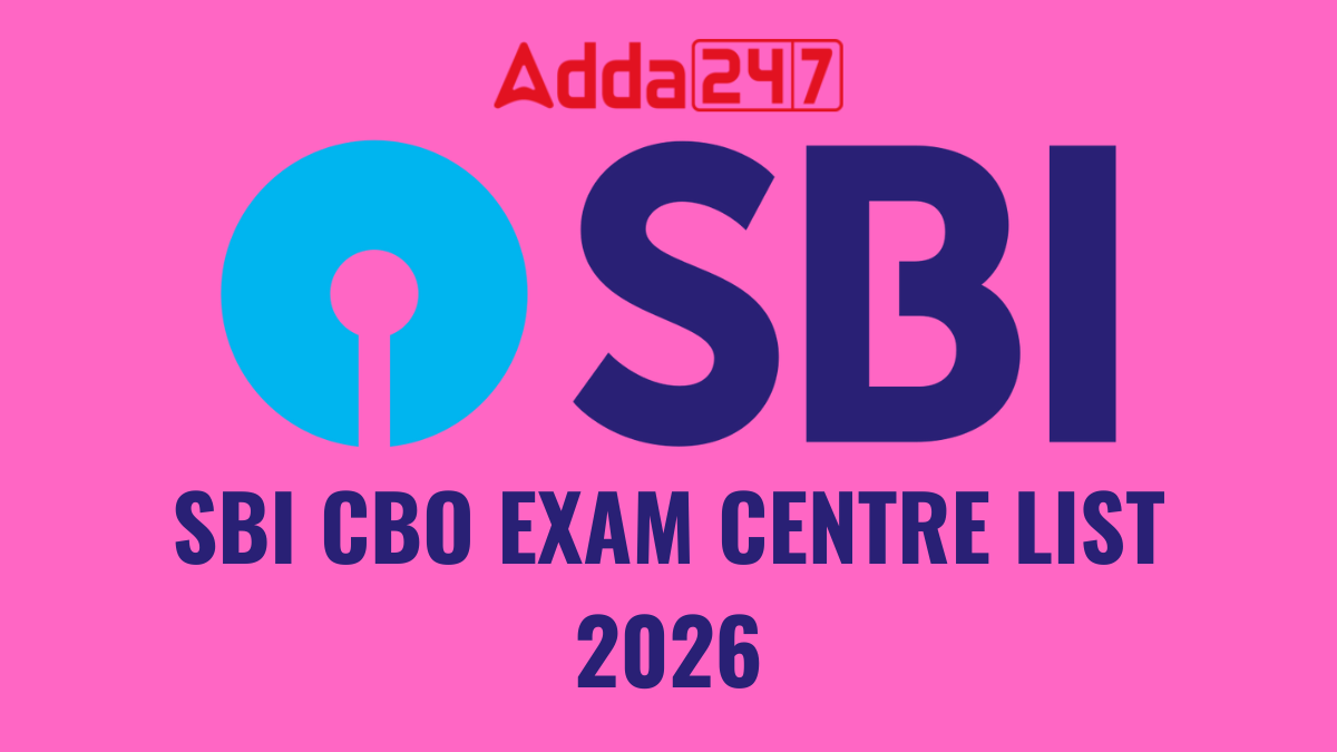 SBI CBO EXAM CENTRE LIST 2026