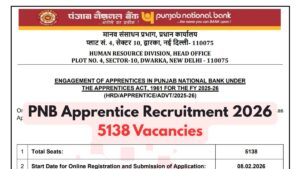 PNB Apprentice Recruitment 2026