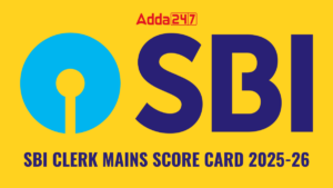 SBI CLERK MAINS SCORE CARD 2025