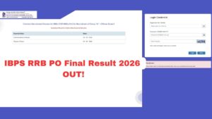 IBPS RRB PO Final Result 2026 OUT