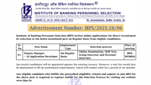 IBPS Deputy Manager Recruitment 2026