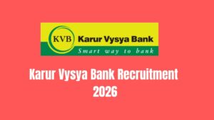 Karur Vysya Bank Recruitment 2026 Notification Out for 1284 Posts, Apply Now