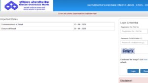 Indian Overseas Bank LBO Score Card 2026