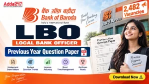 Bank of Baroda LBO Previous Year Question Paper, Download Sample Paper PDF
