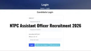 NTPC Assistant Officer Recruitment 2026