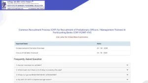 IBPS PO Mains Admit Card 2026 Out, Download Call Letter @ibps.in