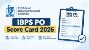 IBPS PO Score Card 2026