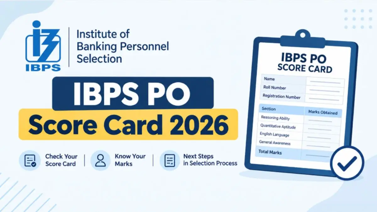 IBPS PO Score Card 2026