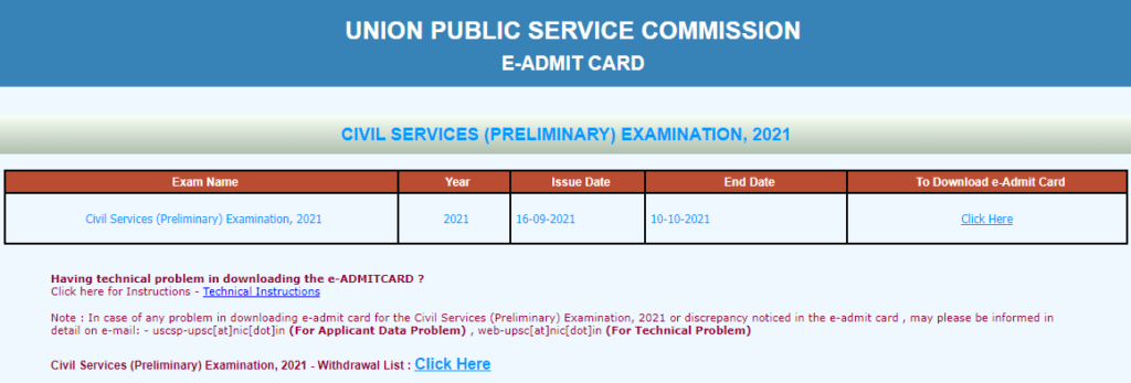 UPSC Admit Card 2021 Out: @upsc.gov.in For UPSC CSE Prelims Exam; Download the Direct Link_60.1