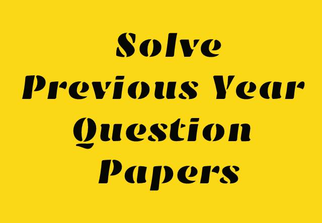 Previous Year Question and Answers